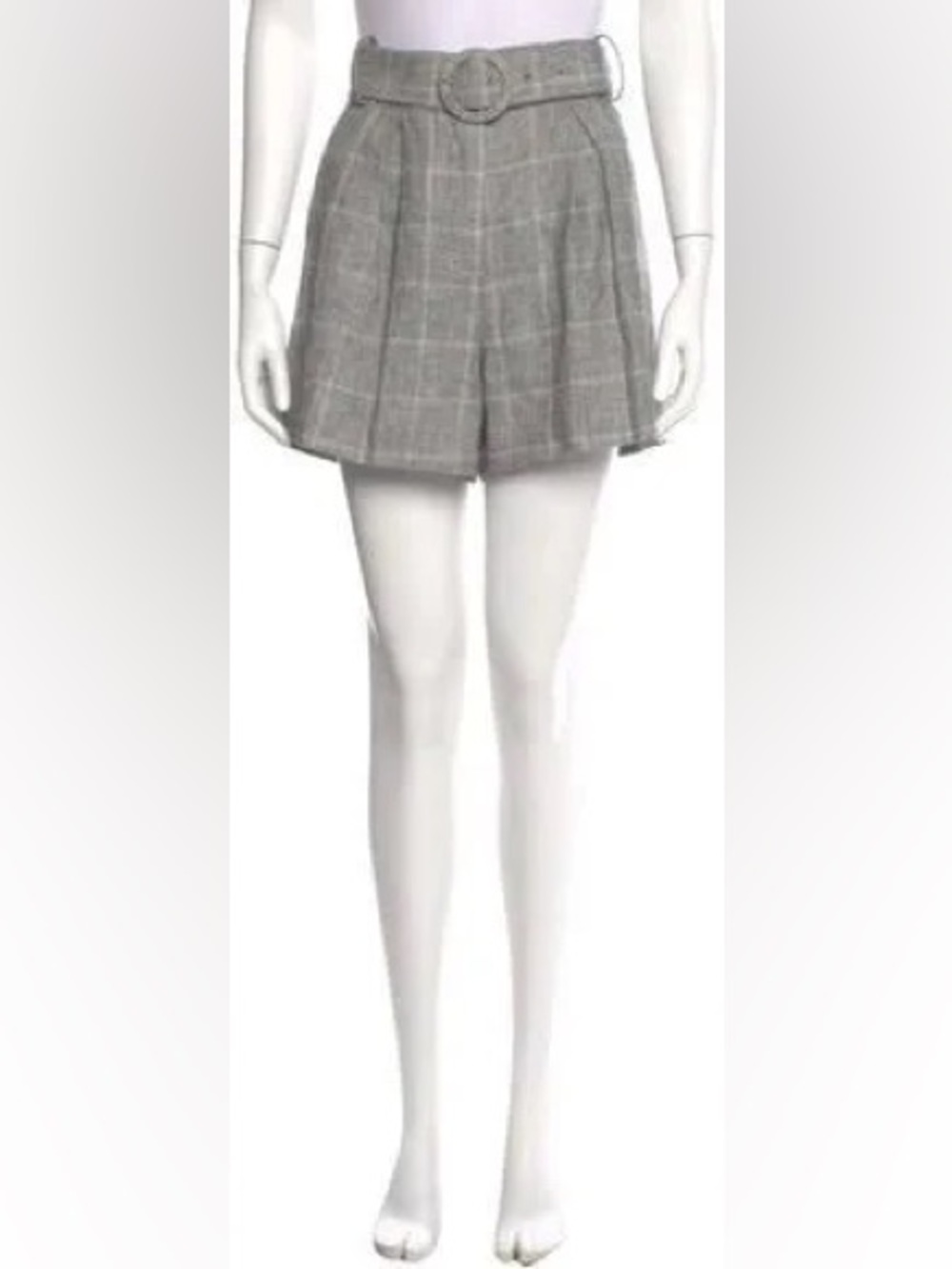 Sandro Beya Linen Blend High Rise Shorts